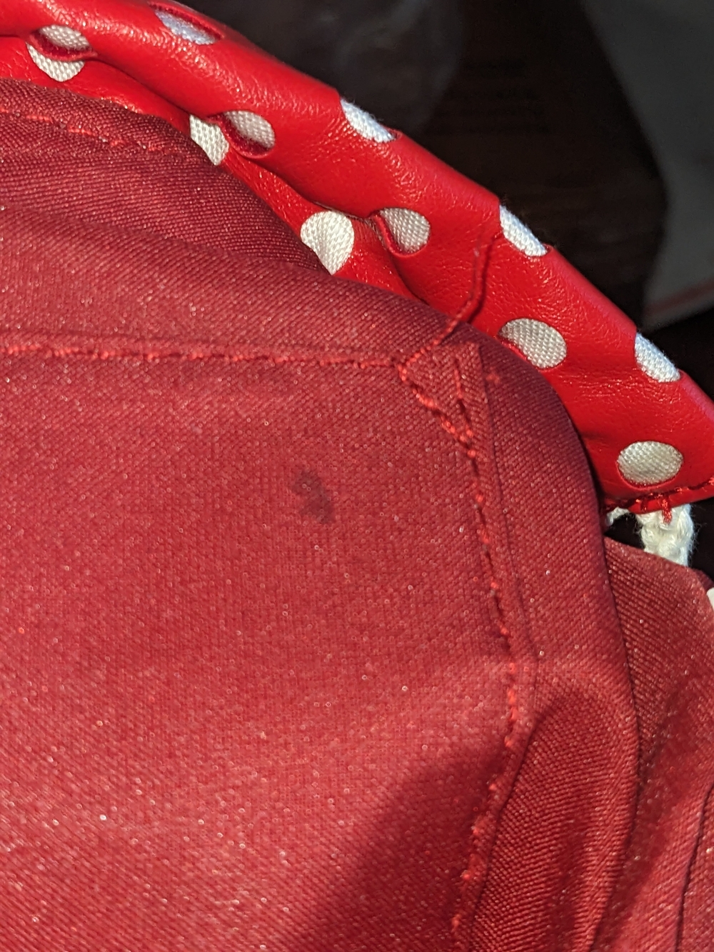 Altar'd State Red and White Polka Dot Shoulder Bag - Picture 6 of 8